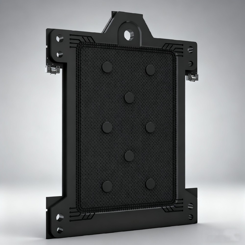 Ultra-high pressure double-diaphragm heating filter plate